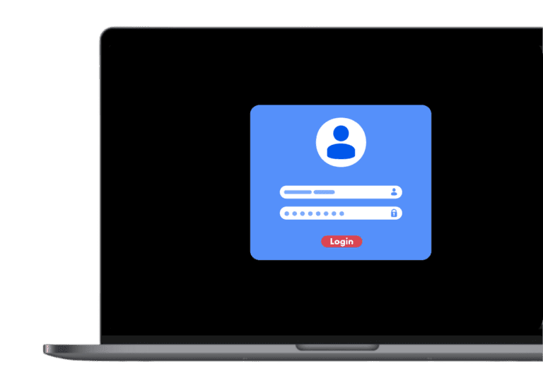 Blue cybersecurity network with lock icons representing enterprise MFA and secure IBM i integration