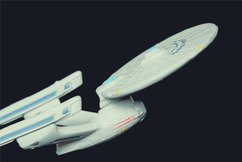 USS Enterprise starship model representing IBM i modernization journey