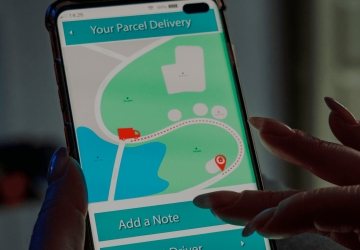 Mobile delivery tracking PWA showing Eradani's cost-effective IBM i mobile modernization alternative to native apps