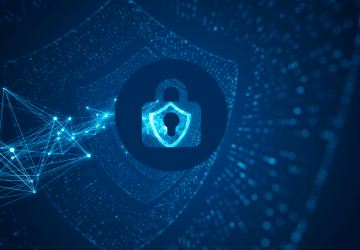 Digital security shield with lock icon representing IBM i API protection through modern token-based authentication and credential safeguarding