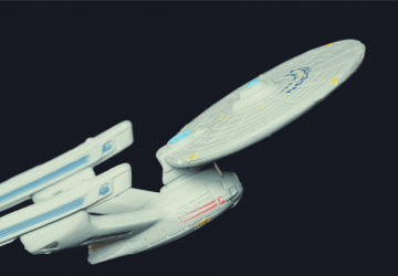 USS Enterprise starship model representing IBM i modernization journey